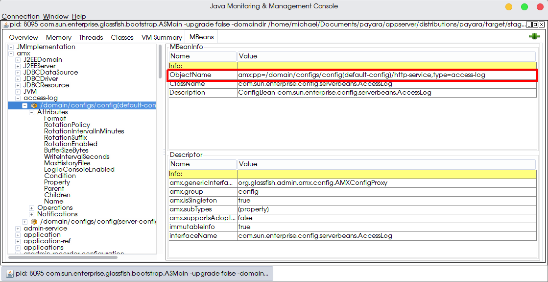 JConsole view