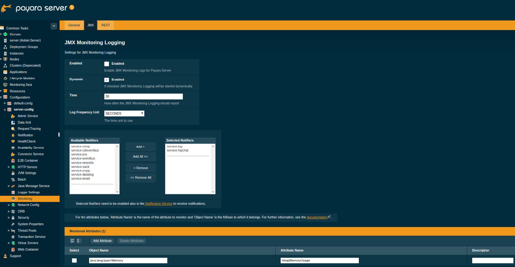 Full JMX Monitoring Page