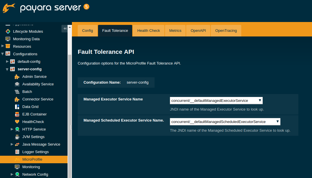 Set Fault Tolerance Configuration