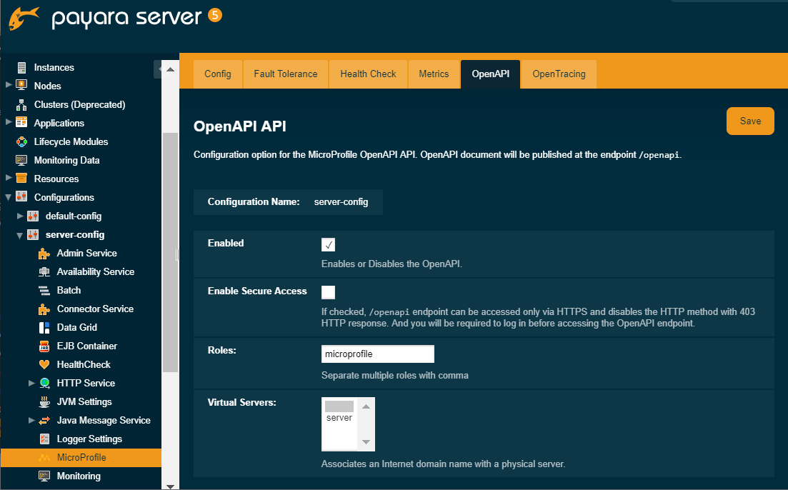 Set OpenAPI Configuration