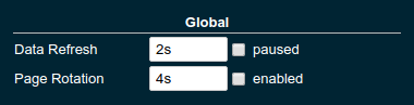 Global Settings
