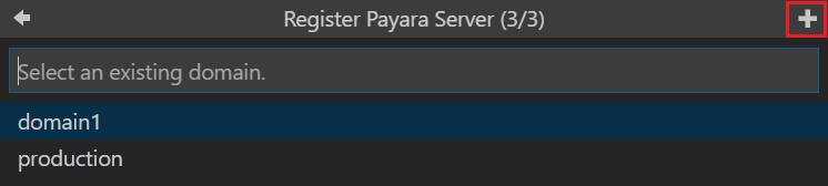 Select server domain
